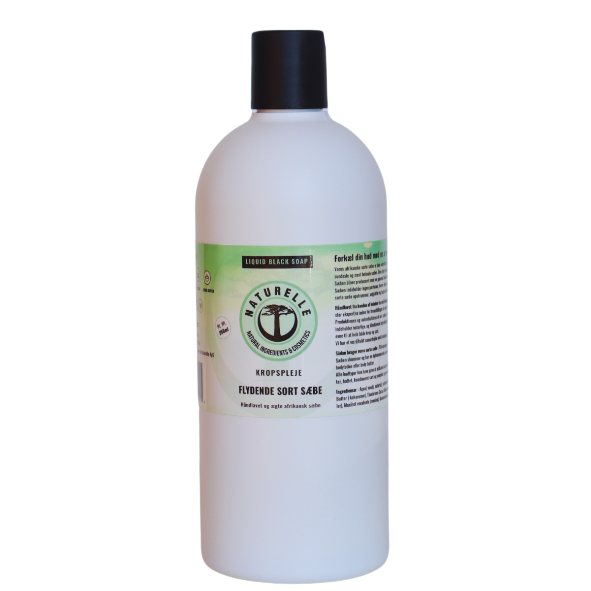 Liquid Authentic black soap for body care - eco & vegan 500g