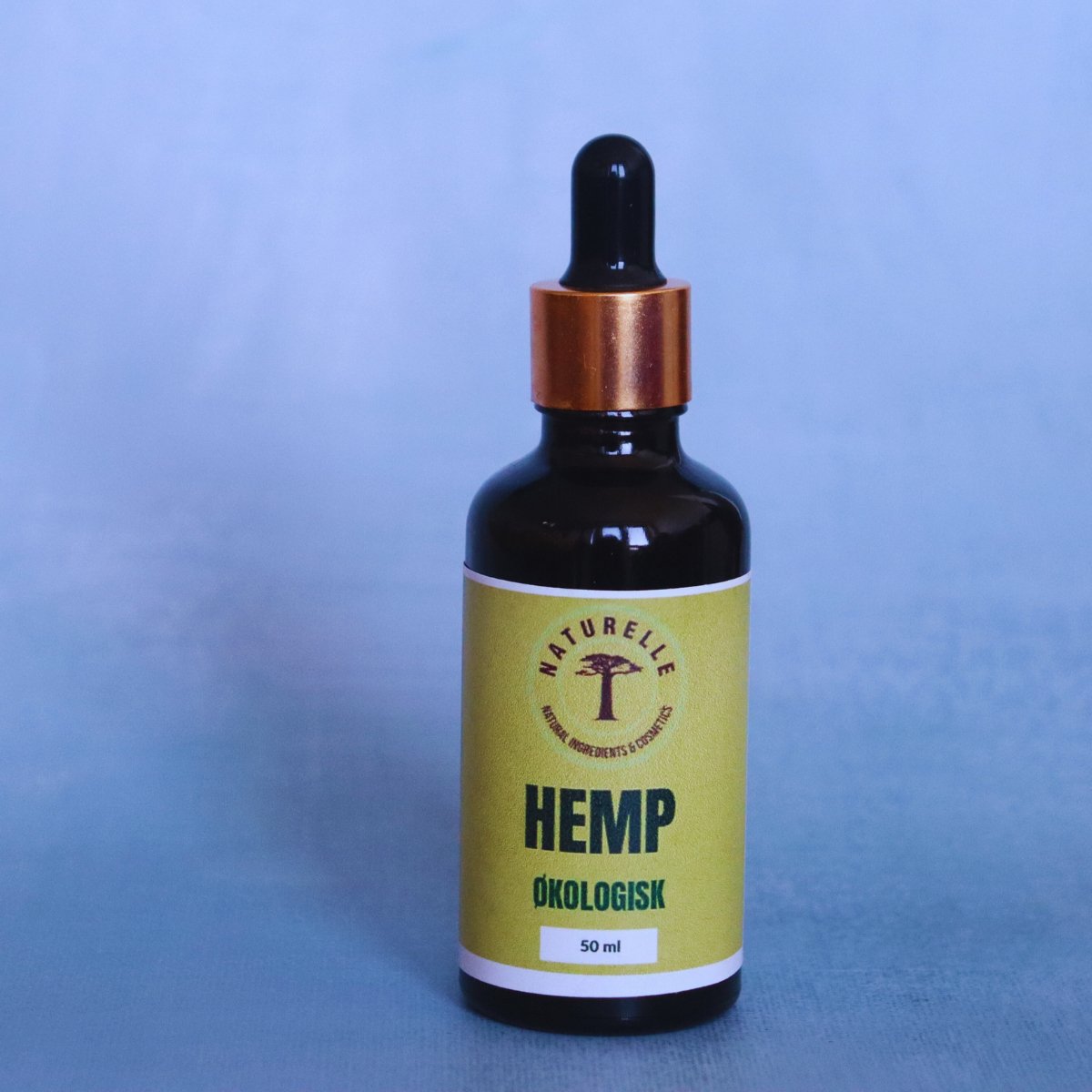 Hampolie,cannabisolie til ansigt,hår og massage - øko 50 ml - Naturelle.dk